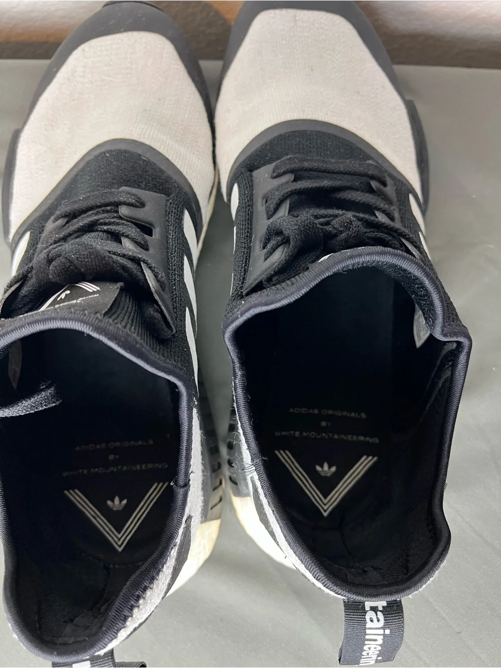 Adidas Originals x White Mountaineering NMD Trail Sneakers | Black & White